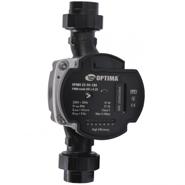 Насос циркуляционный энергосберегающий Optima PRIME UPMH 25-90AUTO 180мм + гайки (000027874)