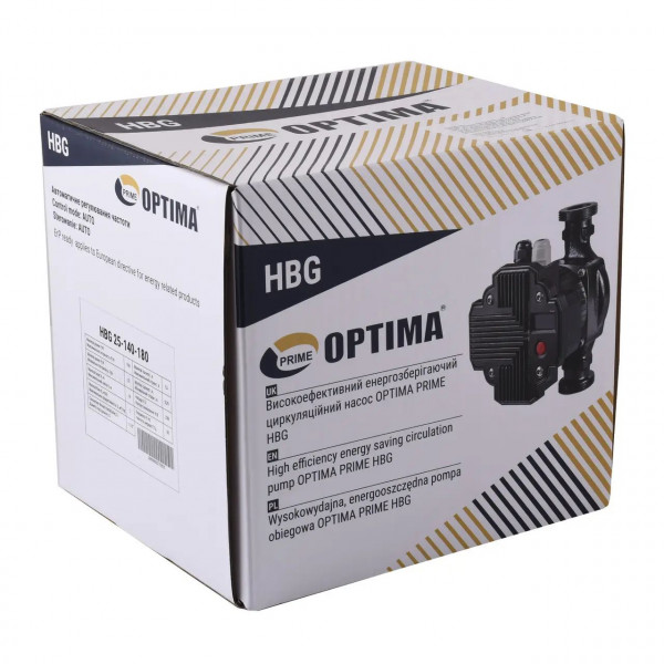 Насос циркуляционный энергосберегающий Optima PRIME HBG 25-140AUTO 180мм (000027882)