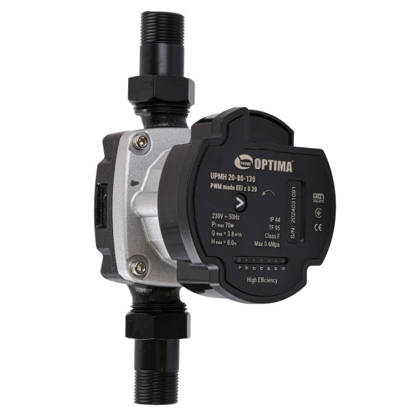 Насос циркуляционный энергосберегающий Optima PRIME UPMH 20-80AUTO 130мм + гайки (000027879)