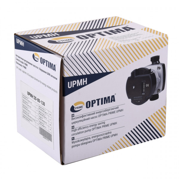 Насос циркуляционный энергосберегающий Optima PRIME UPMH 20-80AUTO 130мм + гайки (000027879)