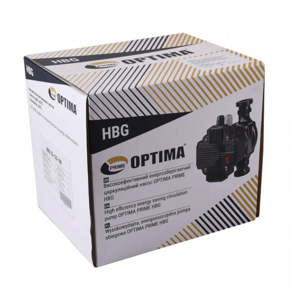 Насос циркуляционный энергосберегающий Optima PRIME HBG 25-125AUTO 180мм (000027881)