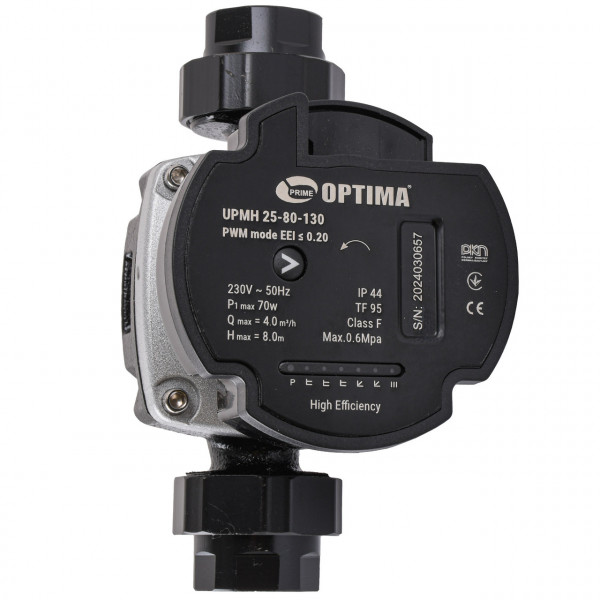 Насос циркуляционный энергосберегающий Optima PRIME UPMH 25-80AUTO 130мм + гайки (000027878)