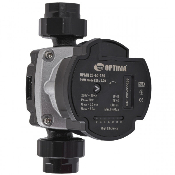 Насос циркуляционный энергосберегающий Optima PRIME UPMH 25-60AUTO 130мм + гайки (000027869)