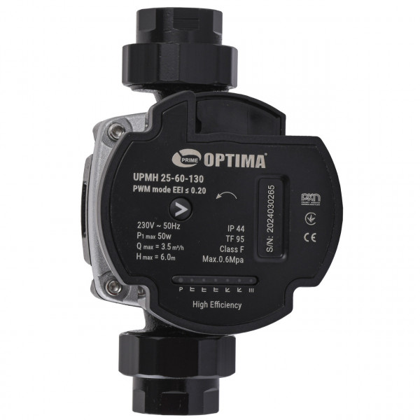 Насос циркуляционный энергосберегающий Optima PRIME UPMH 25-60AUTO 130мм + гайки (000027869)