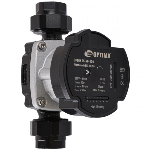 Насос циркуляционный энергосберегающий Optima PRIME UPMH 25-90AUTO 130мм + гайки (000027872)