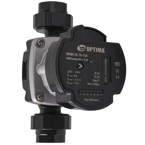 Насос циркуляційний енергоощадний Optima PRIME UPMH 25-70AUTO 130мм + гайки (000027871)