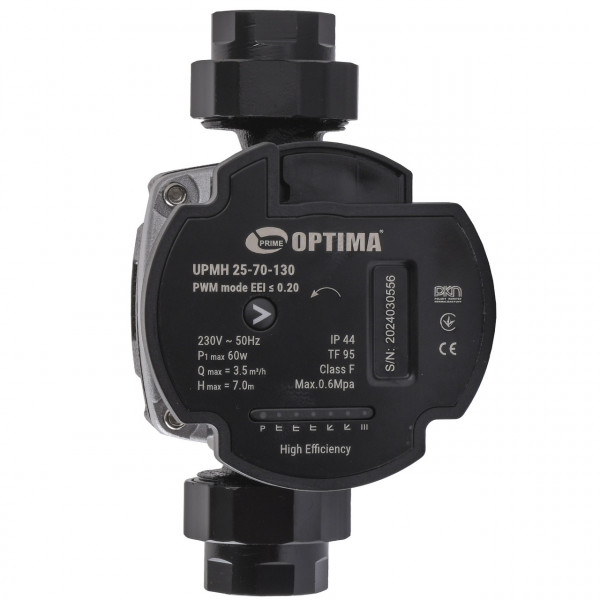 Насос циркуляційний енергоощадний Optima PRIME UPMH 25-70AUTO 130мм + гайки (000027871)