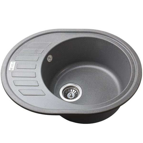Гранитная мойка Mira ARNICA серый 620 х 500 мм (000028975)