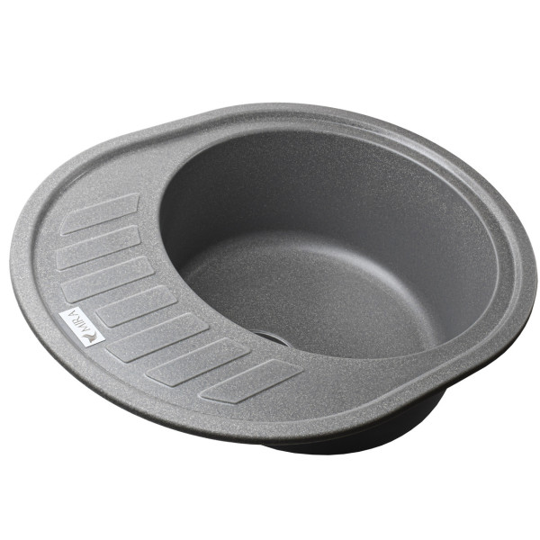 Гранитная мойка Mira ARNICA серый 620 х 500 мм (000028975)