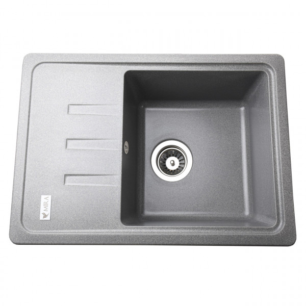 Гранитная мойка Mira MONTI серый 620 х 435 мм (000028977)