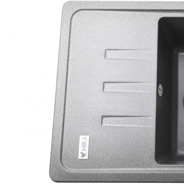 Гранитная мойка Mira MONTI серый 620 х 435 мм (000028977)