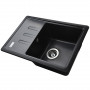 Гранітна мийка Mira MONTI чорний 620 х 435 мм (000028784)