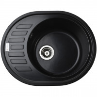 Гранітна мийка Mira ARNICA чорний 620 х 500 мм (000028781)
