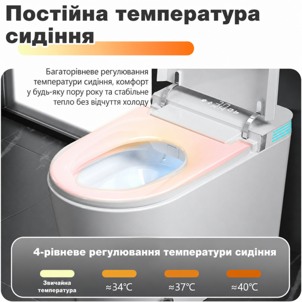 Розумний унітаз смарт унітаз унітаз біде повна комплектація VIP (980076381)