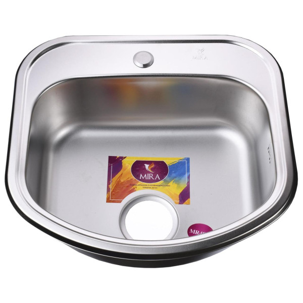Мийка кухонна врiзна прямокутна 490x460х180 Satin MR 4946 E Mira (000014459)