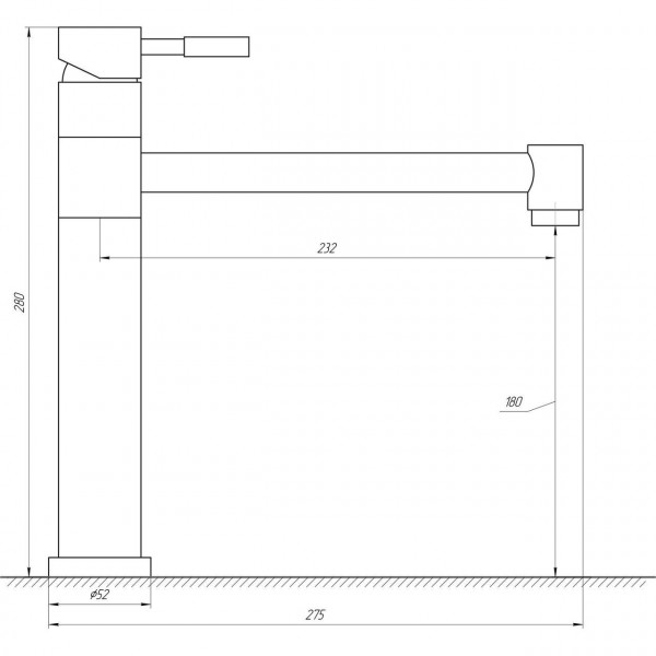 Змішувач для кухні Globus Lux ALPEN SHG-203M (000016975)
