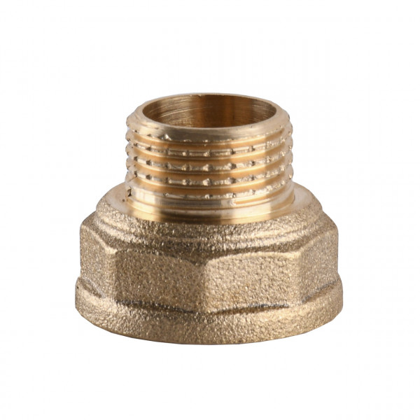 Переходник редукционный латунный 3/4″ВР х 1/2″НР штампованный А0603А VA
