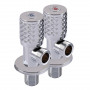 !Комплект кранів кутових кераміка PROFESSIONAL EXCLUSIVE 1/2″X1/2″ 9999 CHROME (000028340)