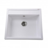 Гранітна мийка Globus Lux VOLTA білий 570х510мм-А0007 (000022443)