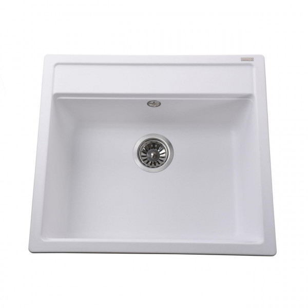 Гранітна мийка Globus Lux VOLTA білий 570х510мм-А0007 (000022443)