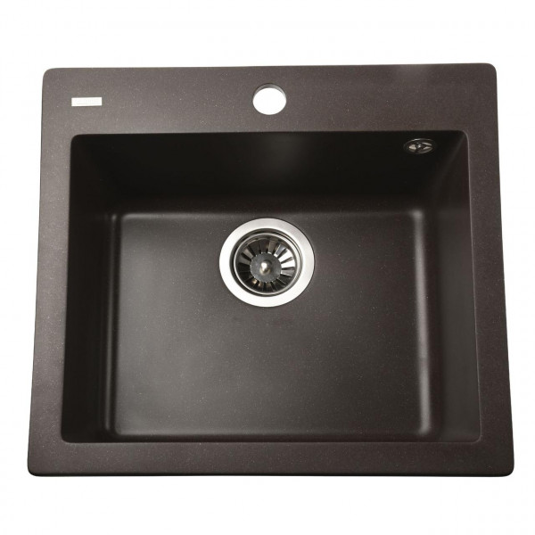 Гранитная мойка Globus Lux AOSTA коричневый 490x455мм-А0006 (000023572)