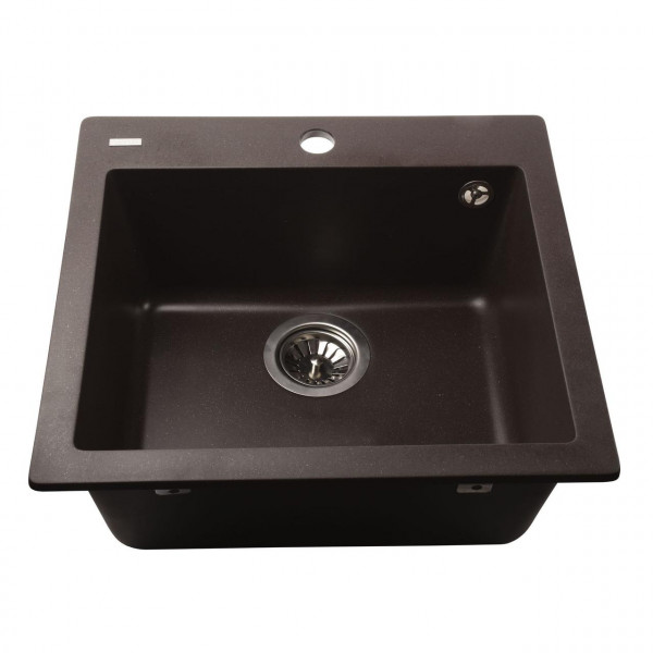 Гранитная мойка Globus Lux AOSTA коричневый 490x455мм-А0006 (000023572)