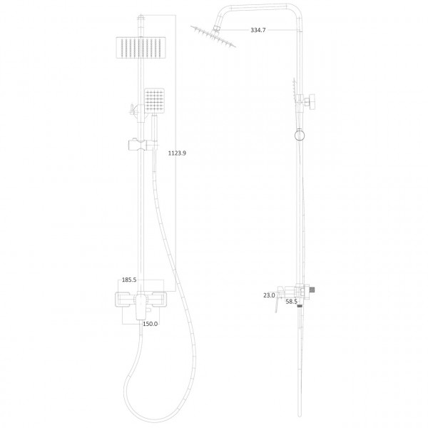 Душевая система Globus Lux BONN GLB-0005N (000028505)
