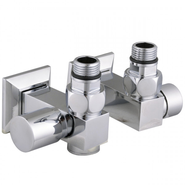 Набір Кран вентильний кутовий з американкою SOLOMON LUX 1/2″CUBE CHROM 8888_ТЕН (1уп.) (000028373)