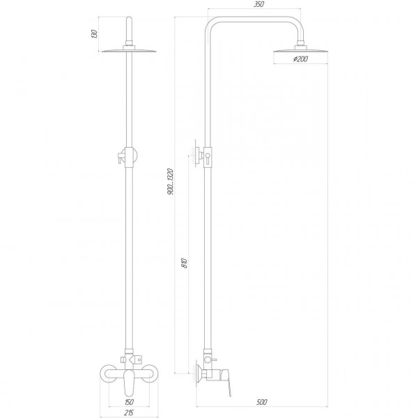 Душова система TOPAZ ZARA TZ 13702-H37 (000014771)