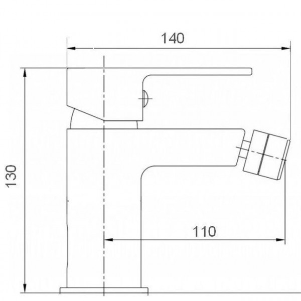 Смеситель для биде TOPAZ CAPRI TCA-15601-H37 (000028361)