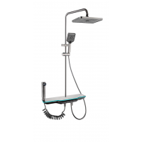 Душевая система с тропическим душем и автоматической термостатической душевой системой Gun Grey (746414807)