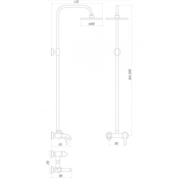 Душова система Globus Lux Solly GLSO-0001 (000011294)