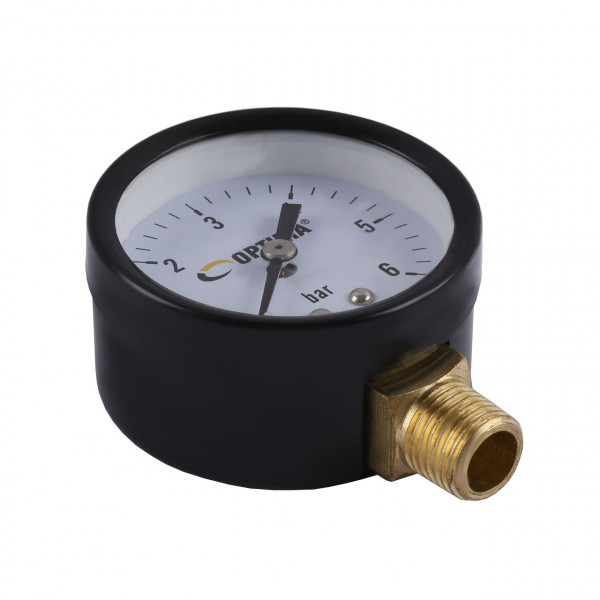 Манометр Optima 6 атм. 50 мм сталевий корпус нижнє під'єднання ( Y50 - YFC-1 ) (000020923)
