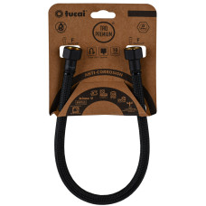 Шланг водяний TUCAI TAQ PREMIUM GRIF 1/2″x1/2″ BВ 0,3м.АНТИКОР. ACB HG-1212-300 (Чорний Мат) 209968 (000029275)