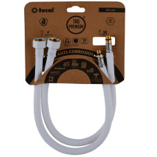 Шланг для змішувача TUCAI TAQ PREMIUM GRIF М10х1/2″ 0,5м. АНТИКОР. AСB ПАРА (Білий Мат) 209967 (000029285)