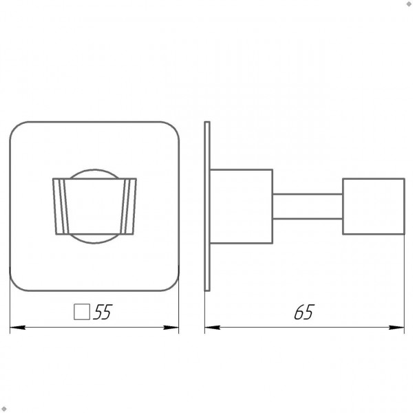 Держатель-кронштейн для душевой лейки Globus Lux SQ 9025 SUS304 (000022595)