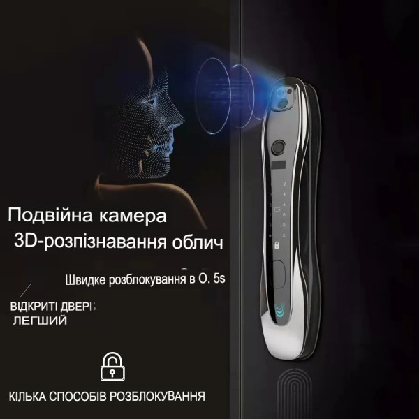 Дверний замок 920 зі сканером відбитка пальців (283548518)