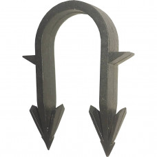 Такерна гарпун-скоба для кріплення труби теплої підлоги Ø16-20 довжина 45мм чорна PREMIUM (уп.30шт) (000022837)