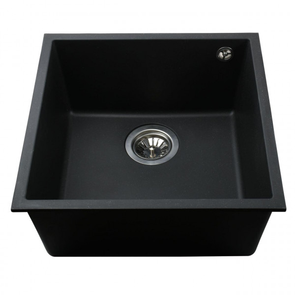 Гранітна мийка Globus Lux AMMER пiдстiльна, чорний 440х440мм-А0002 (000007585)