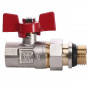 Кран кульовий прямий з американкою WATERVALVE Q003 NV-V123 1/2″ ЗB (000010226)