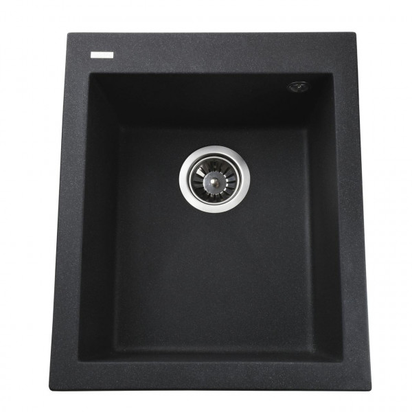Гранітна мийка Globus Lux LAMA графіт 410х500мм-А0001 (000010602)