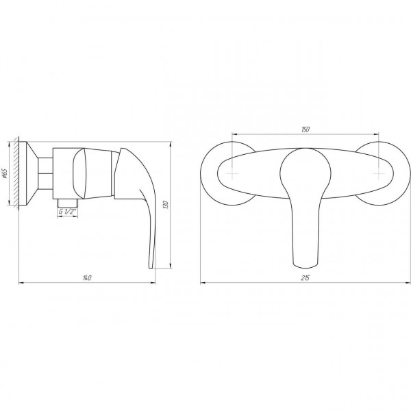 Змішувач для душу DOMINO ACCENT DAC-105N (000010897)