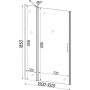 Душові двері BRAVO PASLENKA 100T (1уп.) (000019809)