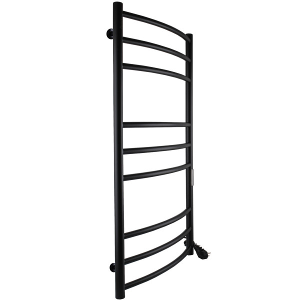 Полотенцесушитель UNIO LDE ЕU 1000-500-9 BLK Лесенка Дуга Элит электро черная (000029427)