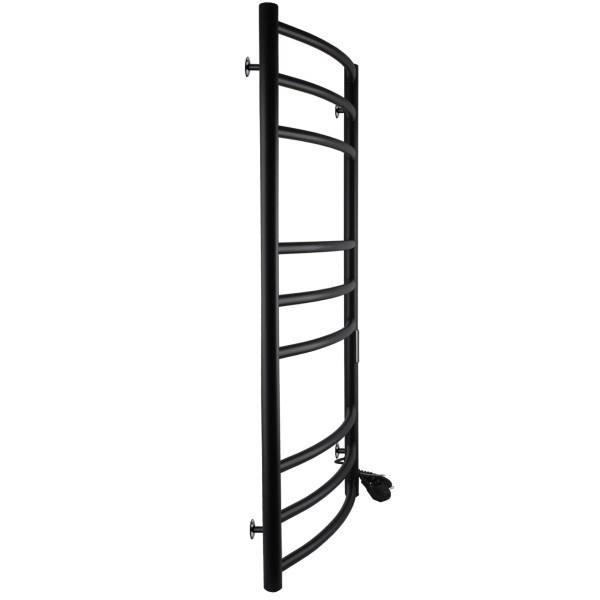 Полотенцесушитель UNIO LDE ЕU 1000-500-9 BLK Лесенка Дуга Элит электро черная (000029427)