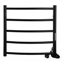 Рушникосушарка UNIO LD ЕU 500-500-5 BLK Драбинка Дуга електро чорна (000029422)