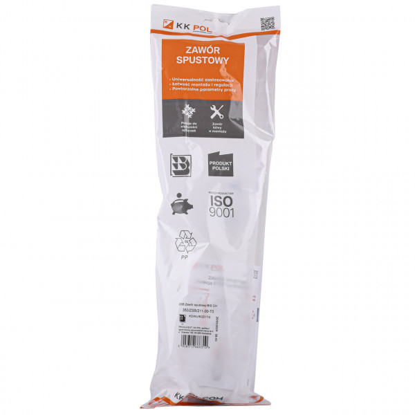 Сливной клапан K.K.POL ZSB/211, Stop, (350/ZSB/211-00-T0) (000029075)