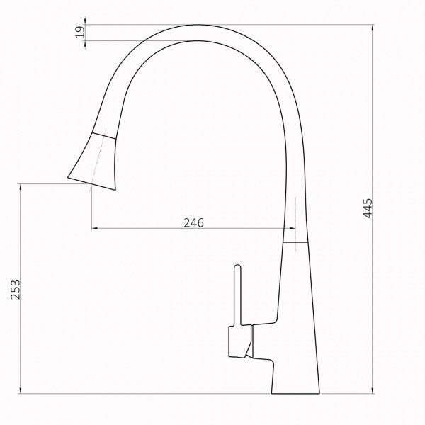 Смеситель для кухни Globus Lux LAZER Pro GLPR-203SM-BB (000028921)