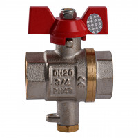 Кран шаровый полнопроходной для подключения термометра SOLOMON 3/4″ V1242 S (000029068)