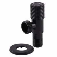 Кран кутовий кераміка SOLOMON EXCLUSIVE 1/2″X3/4″ 989 BB (BLACK/BLACK) ( 1шт.) (000028995)